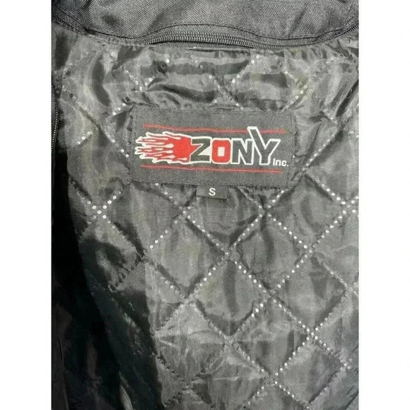 Zony Jacket Womens Small Black/Purple Motorcycle Riding Moto Removable Lining - Picture 4 of 9
